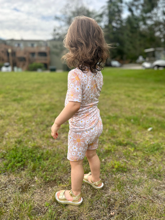 Bamboo Short-Set | Sun Flower