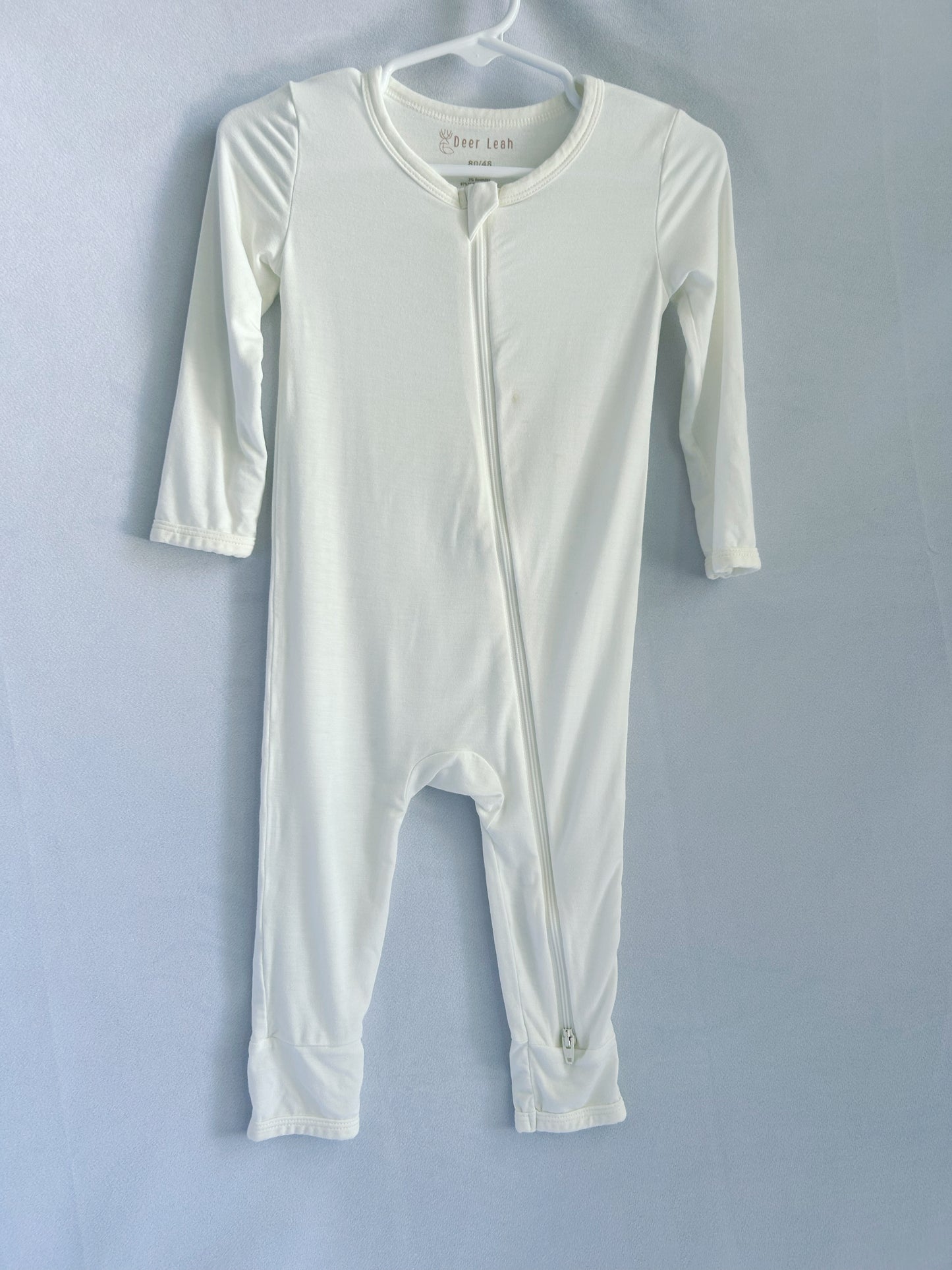 Bamboo Romper - Milky White